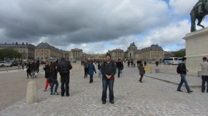 Josh outside Versailles Palace