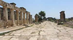 Remains of the main avenue with facade, Hierapolis